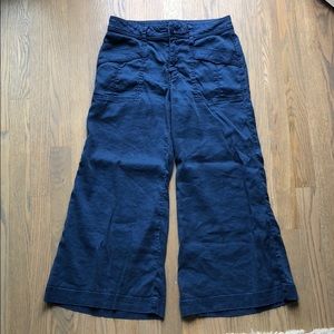 Wide leg cropped pants from Anthropologie